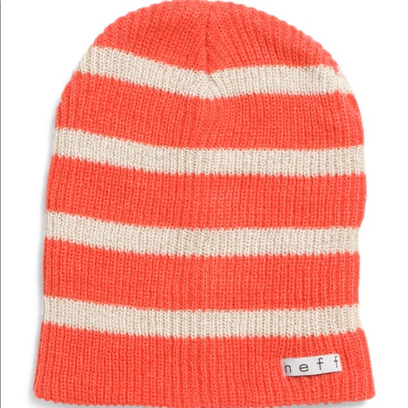 neff orange beanie